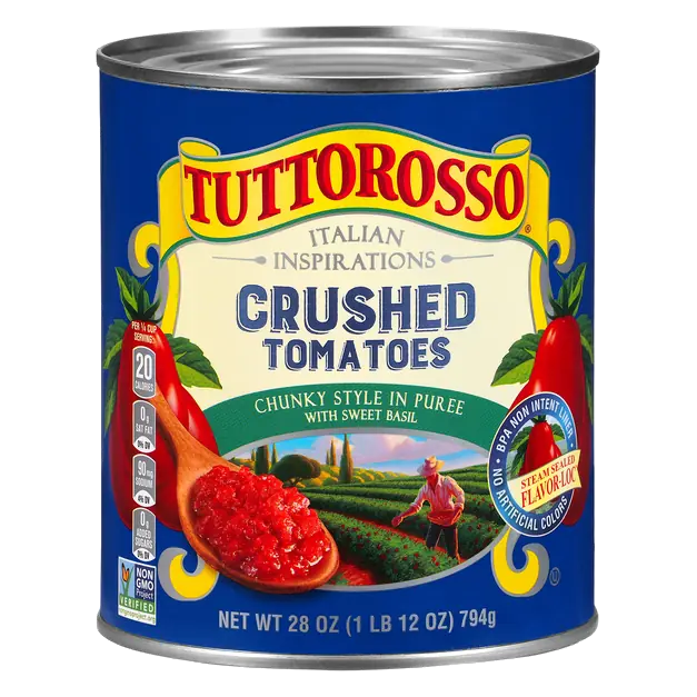 Crushed Tomatoes in Chunky Style Puree with Sweet Basil