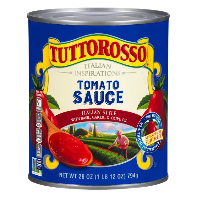 Italian Style Tomato Sauce with Basil Garlic & Olive Oil
