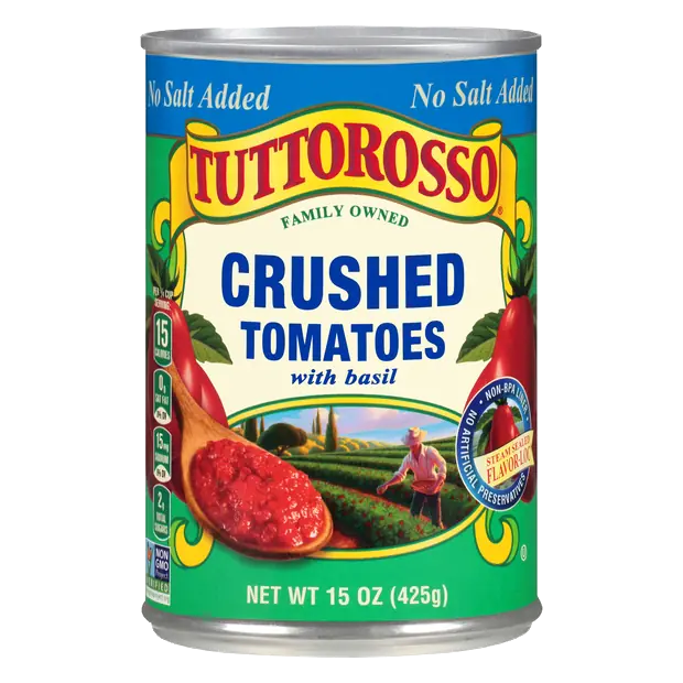 No Salt Added Crushed Tomatoes with Basil