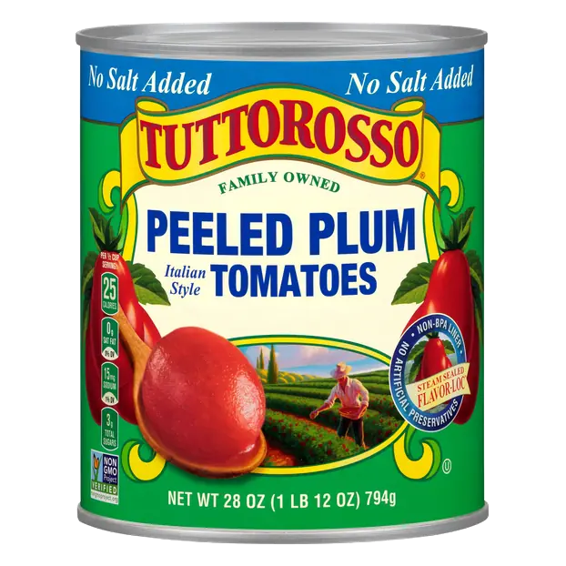 No Salt Added Italian Style Peeled Plum Tomatoes