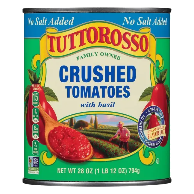 Tomatoes with Basil, Crushed