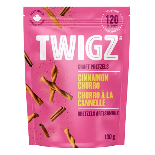Twigz Craft Pretzels Cinnamon Churro 130 g