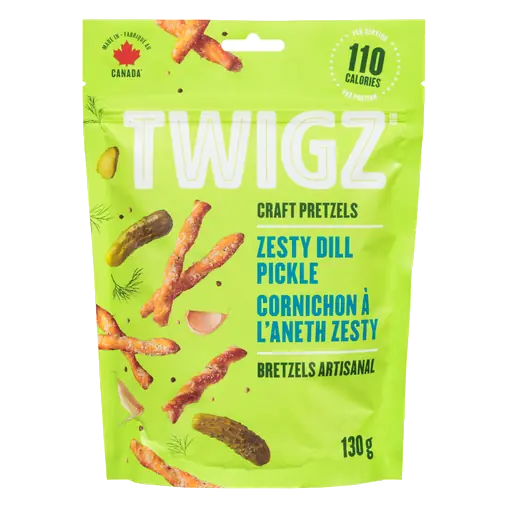 Zesty Dill Pickle Pretzels 130 g