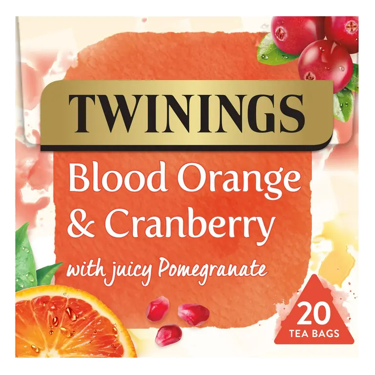 Blood Orange & Cranberry with Juicy Pomegranate Tea Bags x20 40g