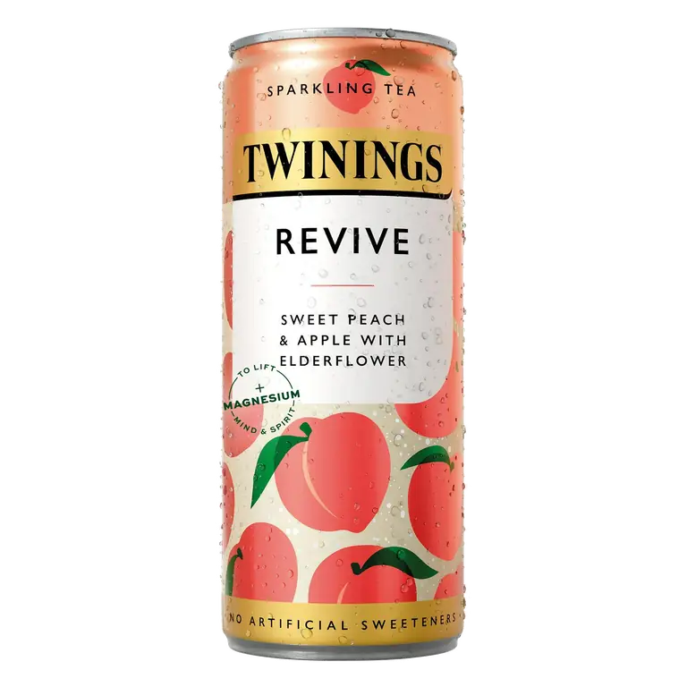 Revive Sweet Peach & Apple with Elderflower Sparkling Tea 250ml