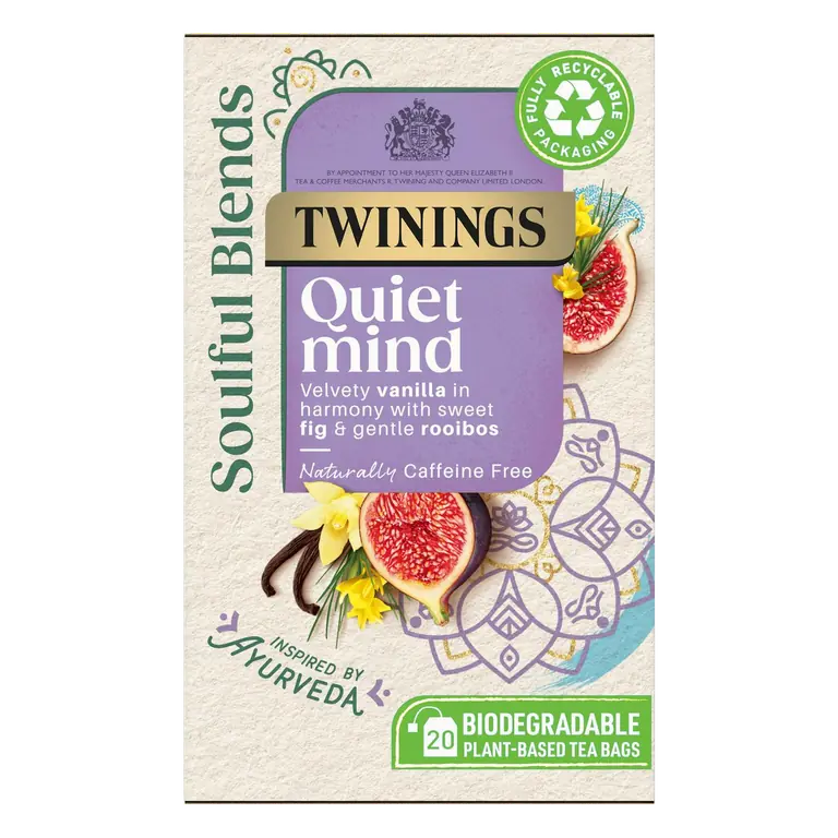 Soulful Blends Quiet Mind 20 Plant-Based Tea Bags 40g