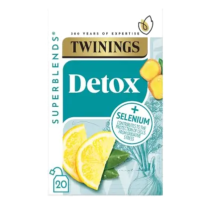 Superblends Detox Lemon & Ginger with Burdock Root & Fennel 20 Tea Bags