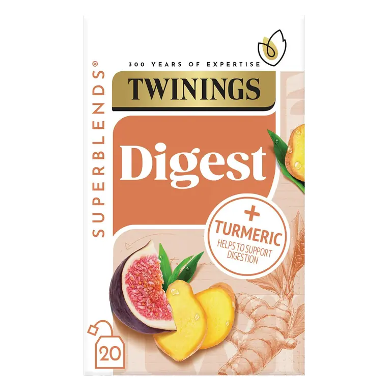 Superblends Digest Ginger & Turmeric with Fig Tea Bags x20 40g