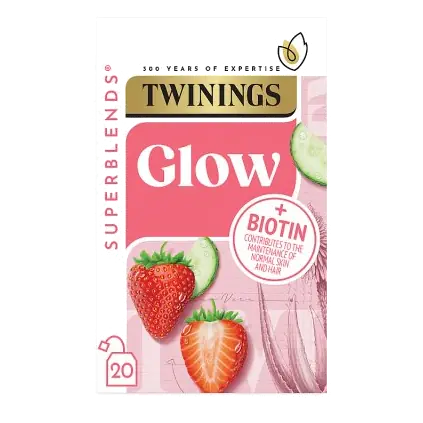 Superblends Glow Strawberry & Cucumber with Green Tea 20 Tea Bags
