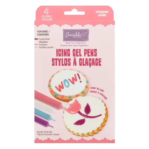 Fashion Icing Gel Pen Kit Primary Colour