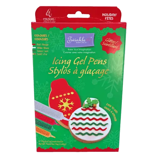 Glitter Gel Kit Holiday Icing 76 g