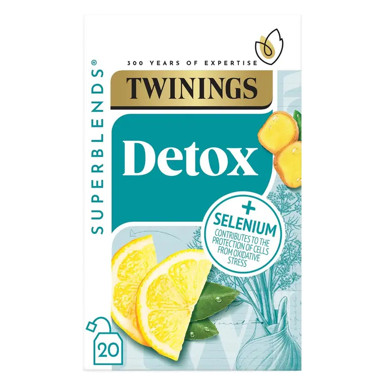 Twinings Detox Lemon & Ginger With Burdock Root & Fennel 20 Bags
