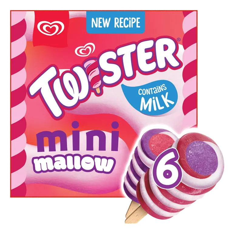 Twister Mini Mallow Ice Cream Lollies 6 x 50ml