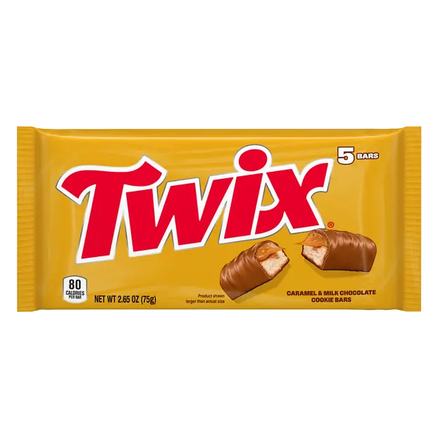 Caramel & Milk Chocolate Candy Cookie Bars - 5 ct
