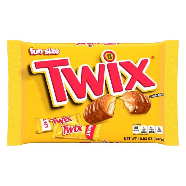 Caramel & Milk Chocolate Candy Cookie Bars Fun Size
