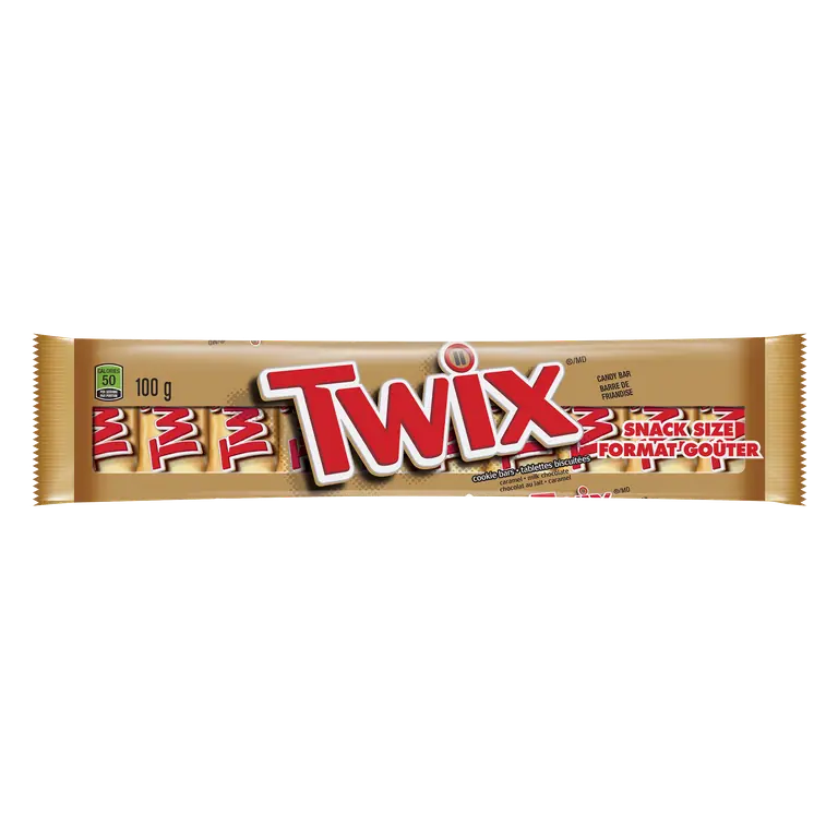 Chocolate Candy Bar Caramel Cookie 10 Fun Size Bars 100 g