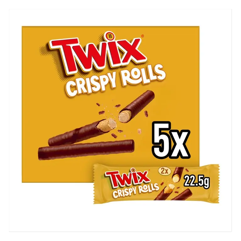 Milk Chocolate Crispy Rolls Snack Bar Multipack 5 x 22.5g Bars