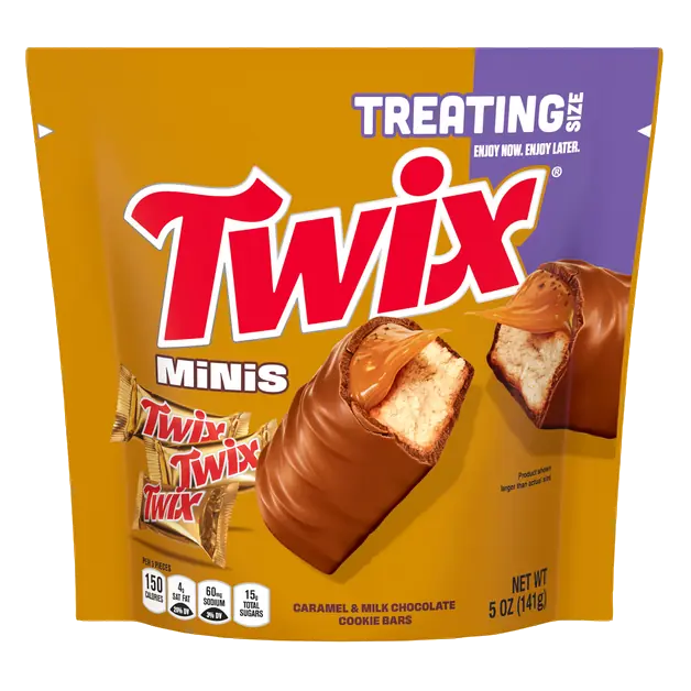 Mini Caramel & Milk Chocolate Candy Bars Treating Size