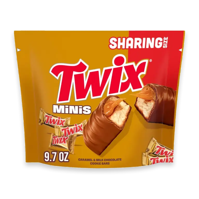 Minis Caramel and Milk Chocolate Candy Bars Sharing Size Bag