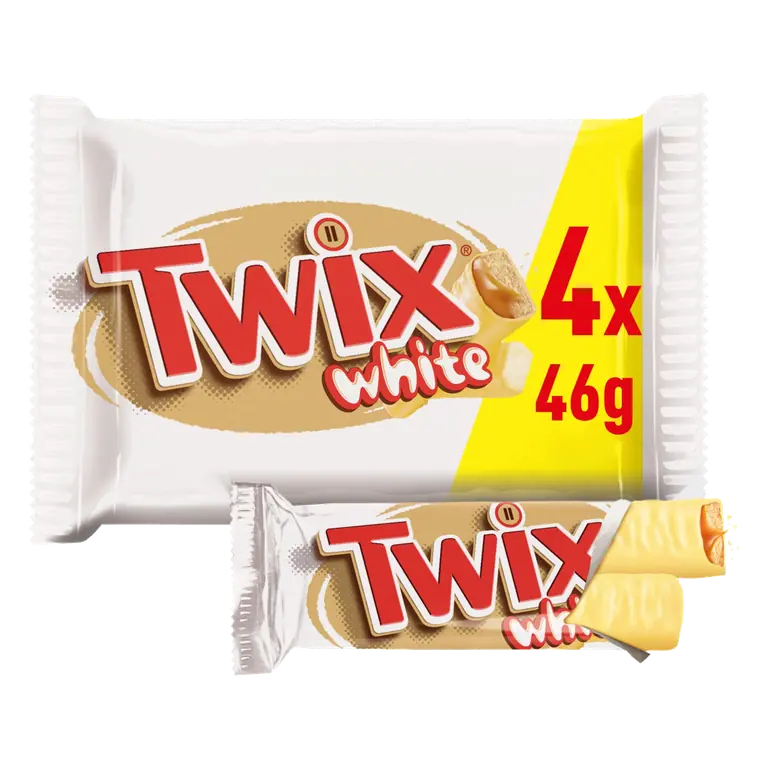 Twix White Multipack Chocolate Bar 4 x 46g