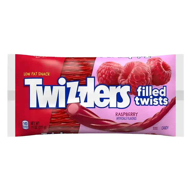 Filled Twists Raspberry Candy
