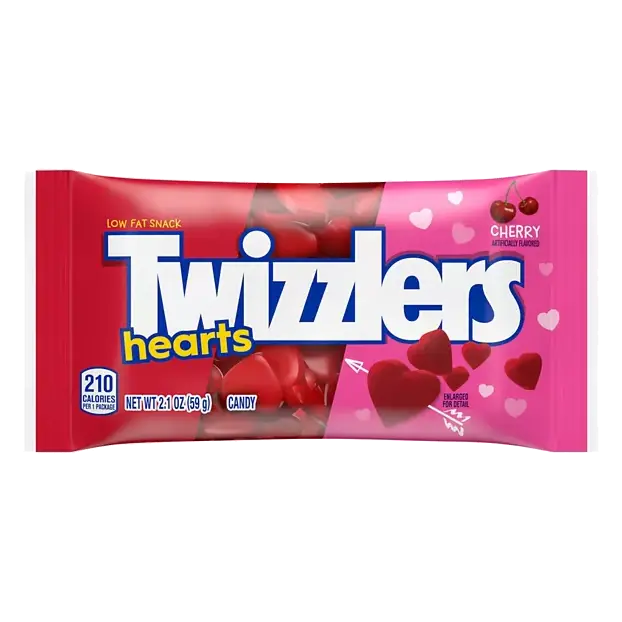 Low Fat Hearts Cherry Candy