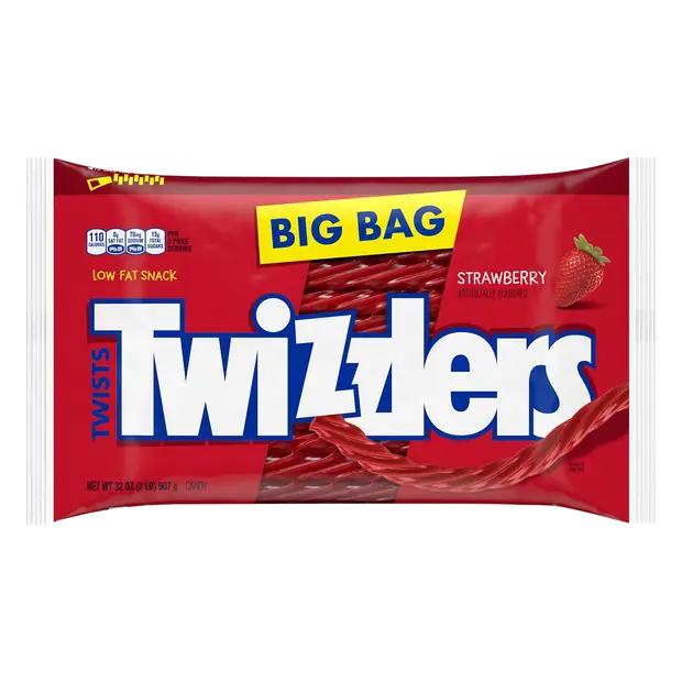 Twists Red Strawberry Licorice Candy Big Bag