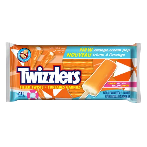 Filled Twist Pop Orange Cream 311 g