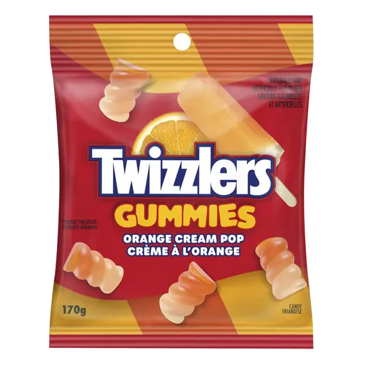 Gummies Candy Orange Cream Pop 170 g