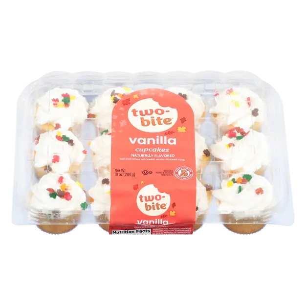 Fall Vanilla Mini Cupcakes - 12 ct