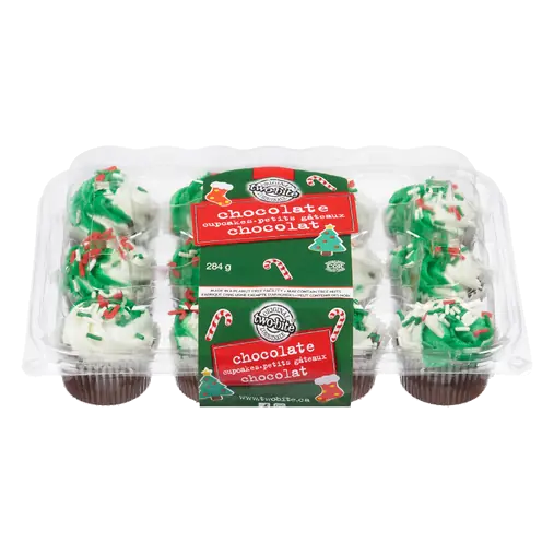 Two-Bite Christmas Cupcakes Chocolate 284 g