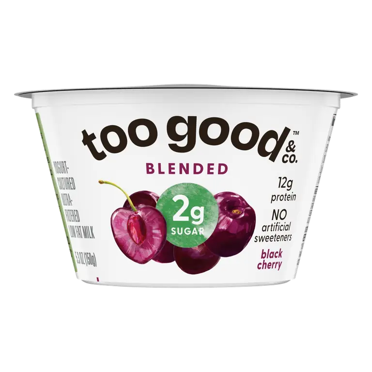 Black Cherry Flavored Greek Lowfat Yogurt