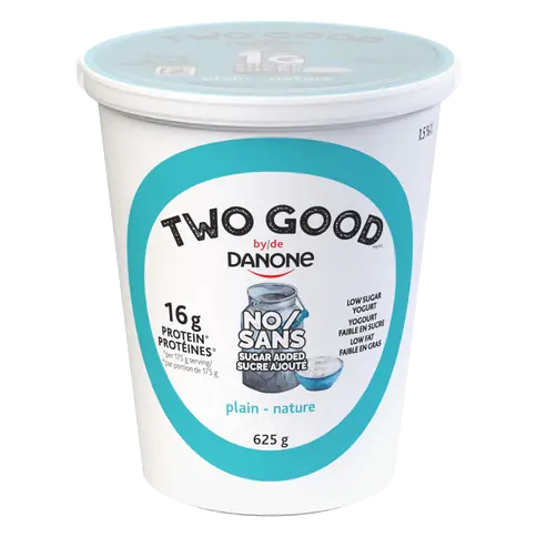 Low Sugar Yogurt Plain 1 g sugar 9 g Protein 625 g
