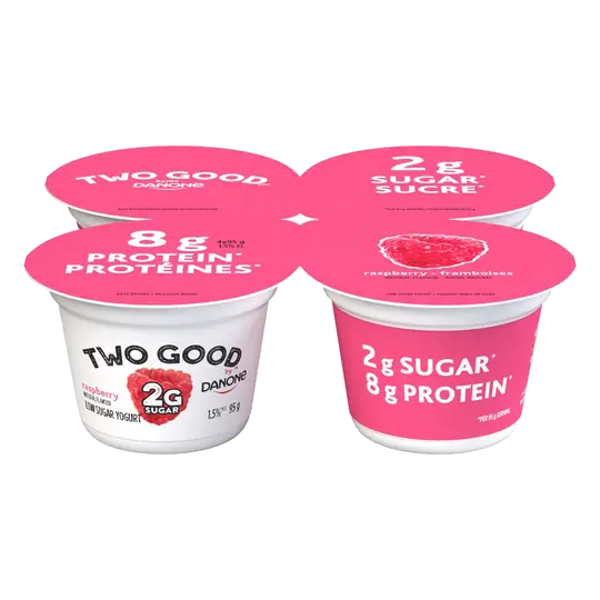 Low Sugar Yogurt Raspberry 4 x 95 g