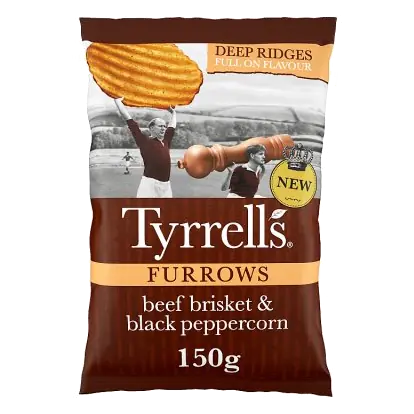 Furrows Beef Brisket & Black Peppercorn Crisps