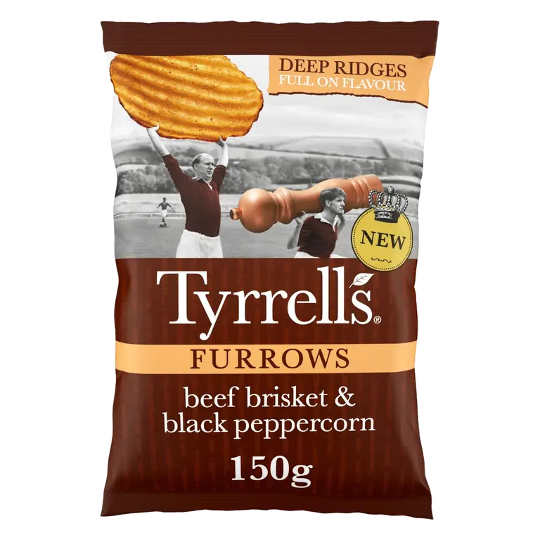 Furrows Beef Brisket & Black Peppercorn Sharing Crisps 150g