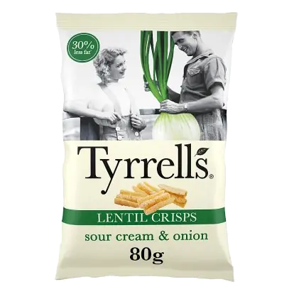 Lentil Sour Cream Crisps