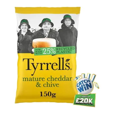 Mature Cheddar & Chive Crisps