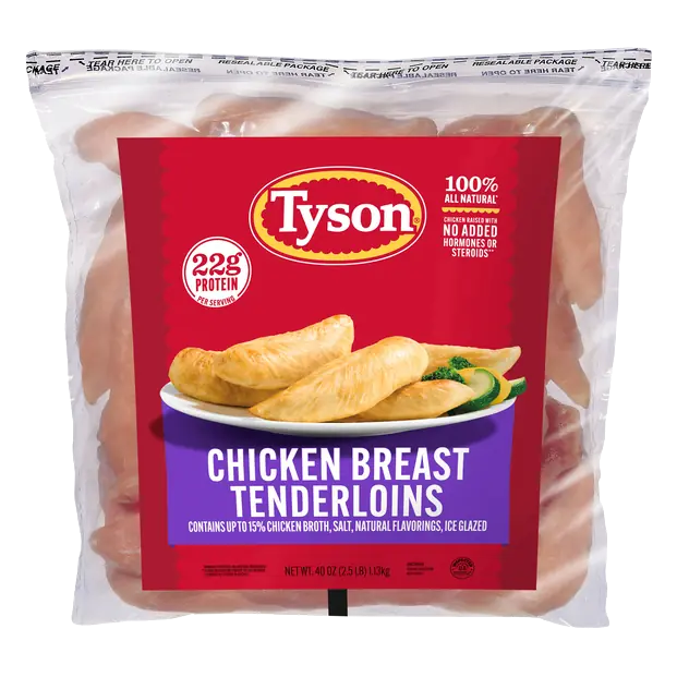 All Natural Ready To Cook Chicken Breast Tenderloins Frozen
