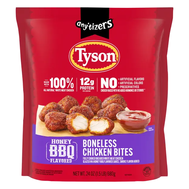 Any'tizers Honey BBQ Boneless Chicken Bites Frozen
