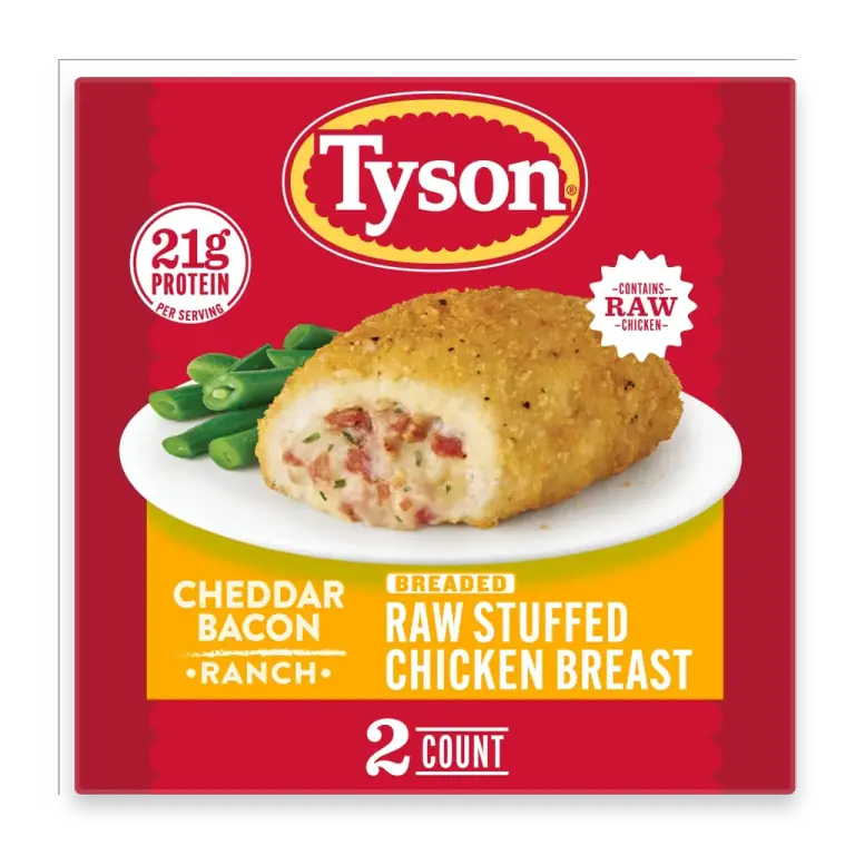 Cheddar Bacon Ranch Breaded Raw Stuffed Raw Chicken Breast