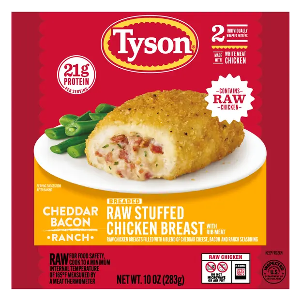 Cheddar Bacon Ranch Raw Stuffed Chicken Breast - 2 ct Frozen