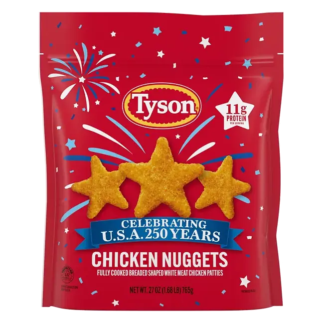 Chicken Nuggets, Celebrating USA 250 Years, Fully Cooked Frozen Appetizers