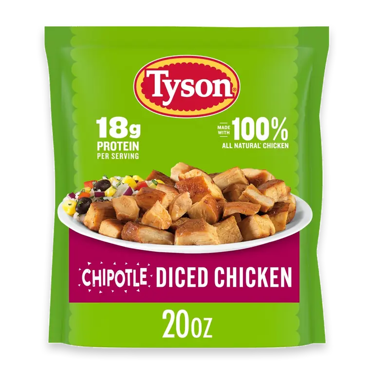 Diced Chicken Chipotle Seasoned Dark Meat Fully Cooked