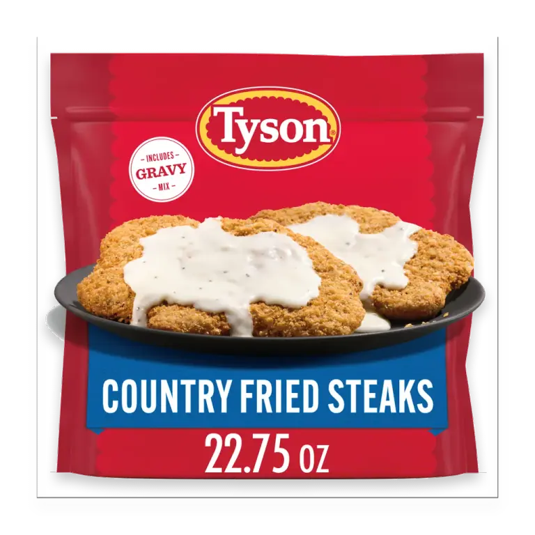 Frozen Country Fried Steaks with Gravy Mix