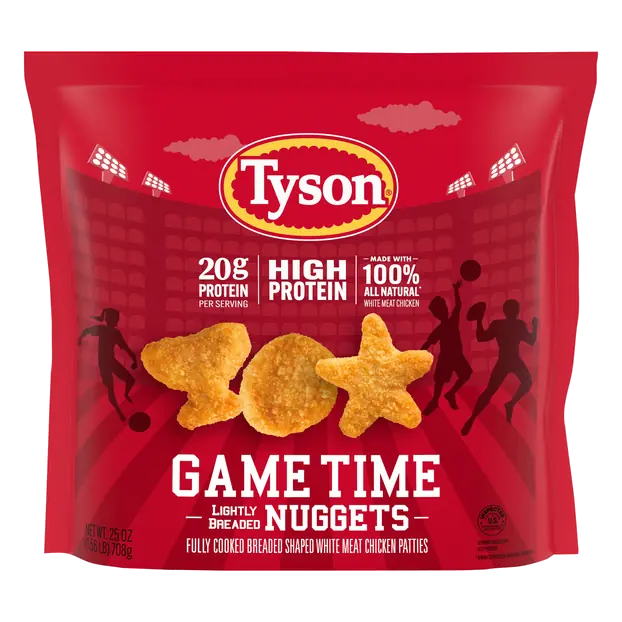 Game Time Lightly Breaded Chicken Nuggets Frozen