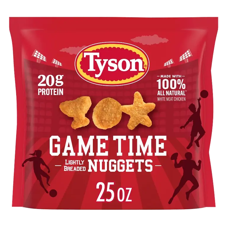 Tyson Game Time Sports Nugget - Frozen - 25oz