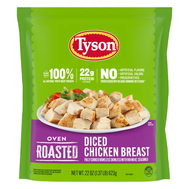 Grilled & Ready Chicken Breast Oven Roasted Diced Frozen