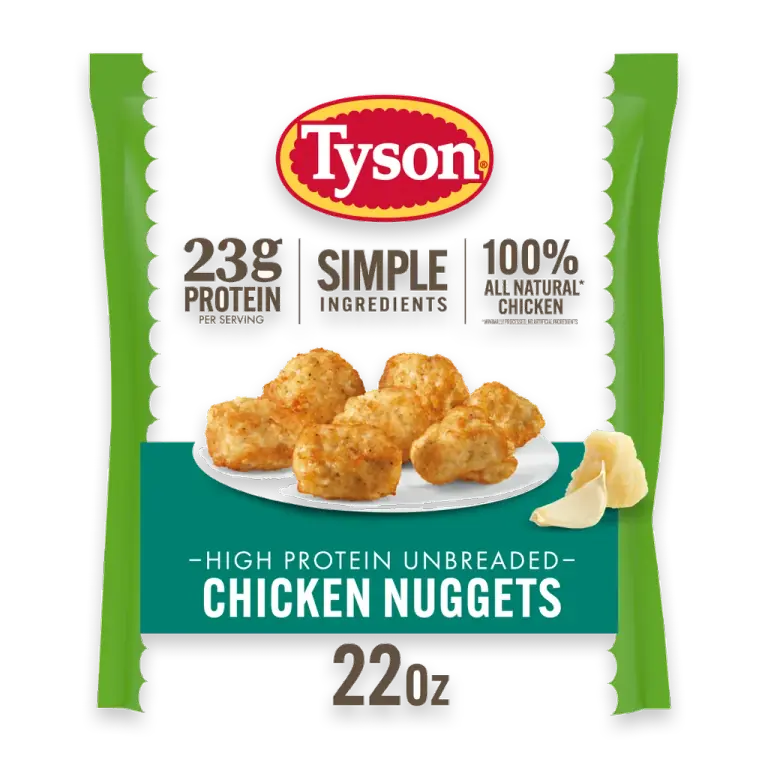 High Protein Unbreaded Simple Ingredients Chicken Nuggets