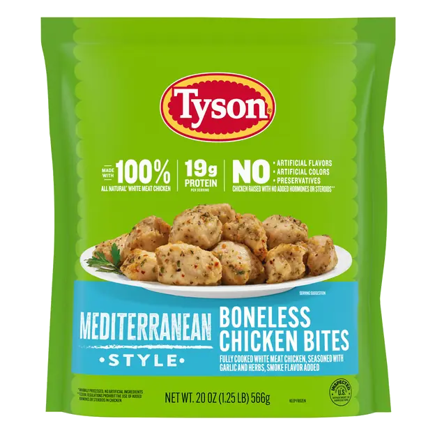 Mediterranean Style Boneless Chicken Bites Frozen
